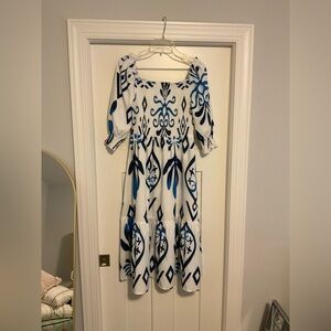 Smocked off-the-shoulder sundress